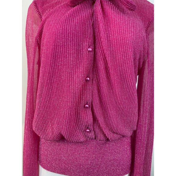 Kristinit Women's Fuchsia Blouse Sz M - Picture 5 of 9